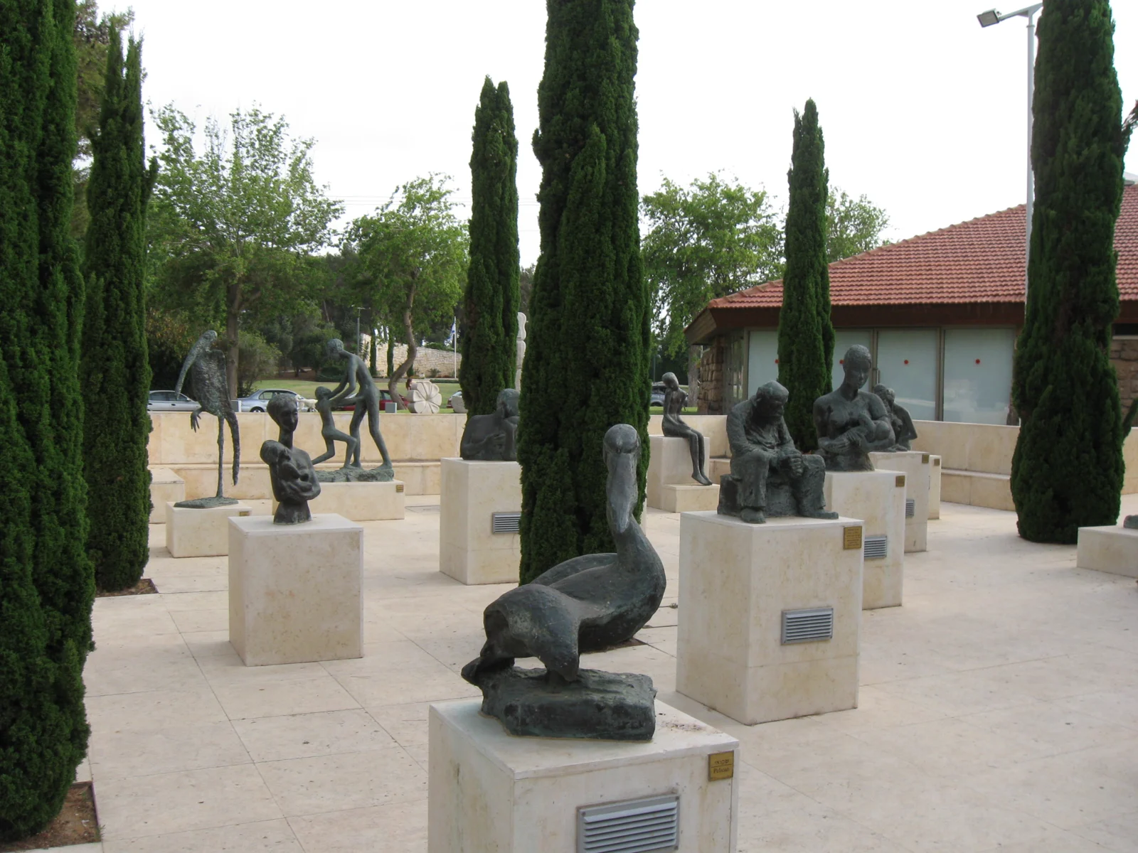 Sculpture garden at the Weil Center · photographed in 2010